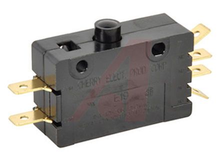 0E1900A0, ZF DPDT Button Microswitch, 15 A, Микропереключатель