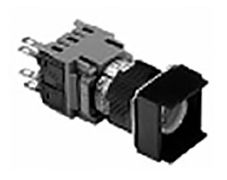 164SL511, TE Connectivity Single Pole Single Throw (SPST) Latching Push Button Switch, IP65, 16 (Dia.)mm, Panel Mount, 24 V dc,, Кнопочный переключатель