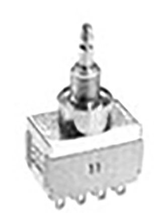 MPE406R, TE Connectivity Double Pole Double Throw (DPDT) Momentary Push Button Switch, IP65, 6.5 (Dia.)mm, Panel Mount, 125V ac, Кнопочный переключатель