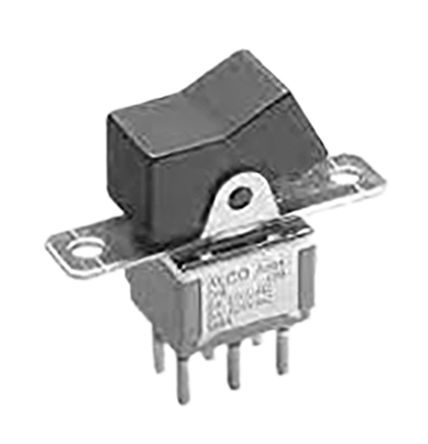 AE105J60V3B004, TE Connectivity Single Pole Single Throw (SPST), (On)-Off-(On) Rocker Switch PCB, Клавишный переключатель