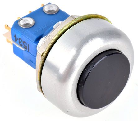 P4-10149-2, Otto Double Pole Double Throw (DPDT) Momentary Push Button Switch, IP68S, Panel Mount, 28 V dc, 115 V ac, Кнопочный переключатель