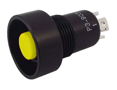 P3-903184, Otto Single Pole Double Throw (SPDT) Momentary Push Button Switch, IP64, IP68S, Panel Mount, 28 V dc, 115 V ac, Кнопочный переключатель