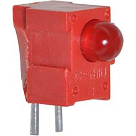 32LED-RED, Grayhill Single Pole Single Throw (SPST) Red LED Push Button Switch, PCB, Кнопочный переключатель