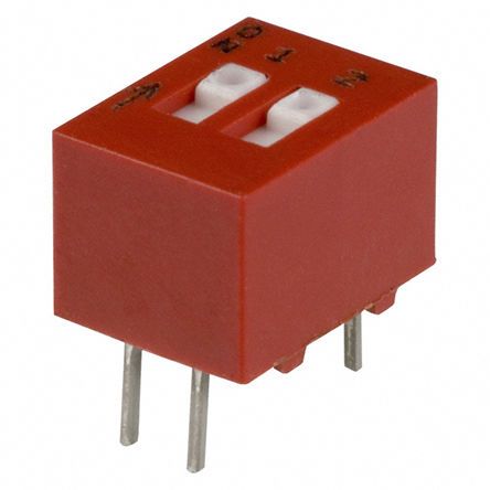 78RB02T, Grayhill 2 Way Through Hole DIP Switch SPST, Переключатель