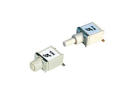 38BC-4-H-3-S, Grayhill Single Pole Double Throw (SPDT) Momentary Push Button Switch, PCB, 20V ac/dc, Кнопочный переключатель