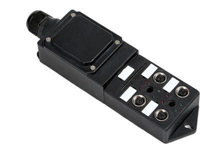 JB04-12P5B-TB, RS PRO M12 Sensor Box, 4 Port