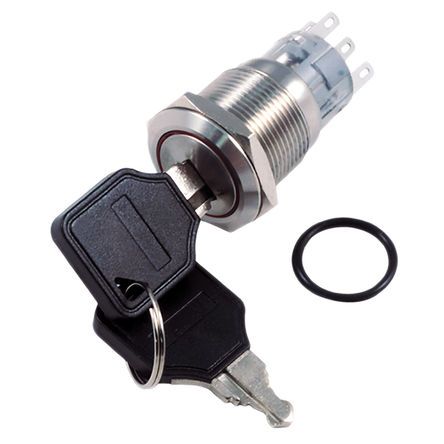 AVBMKLO RS PRO IP Key Switch Double Pole Double Throw DPDT  A Way   C Выключатель с ключом