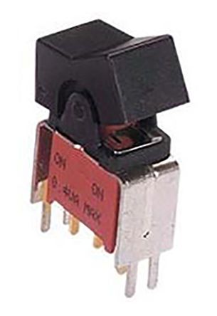 47BWSP1J1V2RT, Grayhill Single Pole Double Throw (SPDT), On-(On) Rocker Switch PCB, Клавишный переключатель