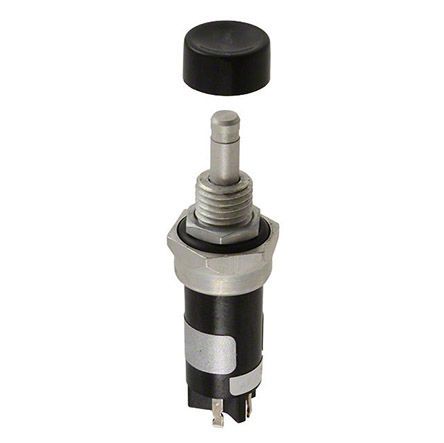 46-150 BLK-E, Grayhill Single Pole Double Throw (SPDT) Momentary Push Button Switch, Panel Mount, 220V ac, Кнопочный переключатель