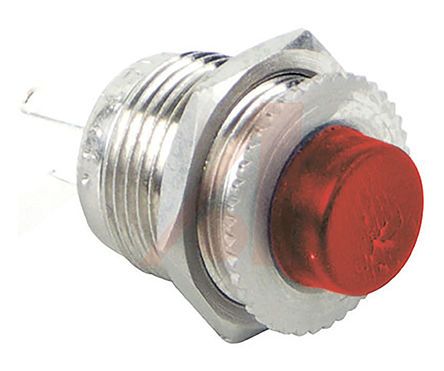 903X, Switchcraft Single Pole Double Throw (SPDT) Momentary Push Button Switch, Panel Mount, Кнопочный переключатель