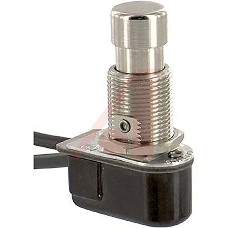 111-16-P, Carling Technologies Single Pole Single Throw (SPST) Latching Push Button Switch, 12.7 (Dia.)mm, Panel Mount, 250V ac, Кнопочный переключатель