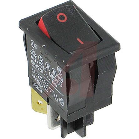 62115919-0-9-V, Carling Technologies Double Pole Double Throw (DPDT), On-None-Off Rocker Switch Panel Mount, Клавишный переключатель