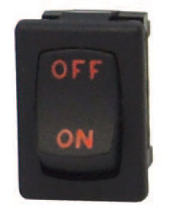 651262-BB-0N, Carling Technologies Single Pole Double Throw (SPDT), Momentary Rocker Switch Panel Mount, Клавишный переключатель