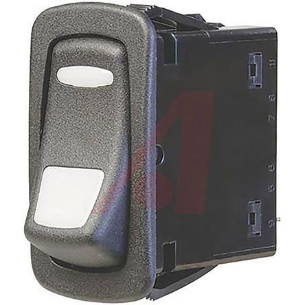 L11D1EHN1-A7900-000, Carling Technologies Illuminated Single Pole Single Throw (SPST), On-None-Off Rocker Switch Panel Mount, Клавишный переключатель