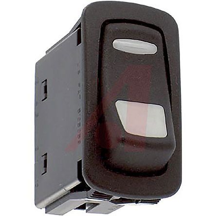 L12D1EHN1-A7900-000, Carling Technologies Illuminated Single Pole Single Throw (SPST), (On)-None-Off Rocker Switch Panel Mount, Клавишный переключатель