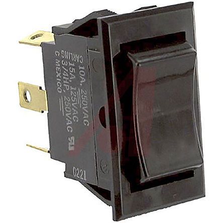 TIGM5H-6S-BL-NBL-XA, Carling Technologies Double Pole Double Throw (DPDT), On-Off-On Rocker Switch Panel Mount, Клавишный переключатель