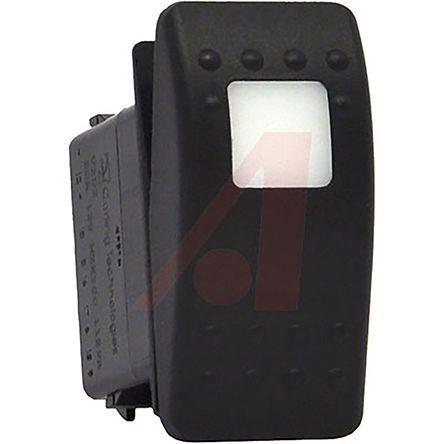 V151A20C-ARB00-000, Carling Technologies Illuminated Single Pole Single Throw (SPST), On-None-Off Rocker Switch Panel Mount, Клавишный переключатель