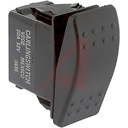 V15AS00B-AZB00-000, Carling Technologies Single Pole Single Throw (SPST), On-None-Off Rocker Switch Panel Mount, Клавишный переключатель