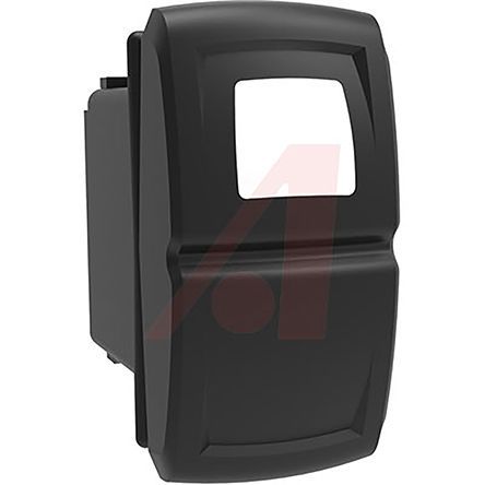 V1D2BT0B-FA8C00-000, Carling Technologies Illuminated Single Pole Single Throw (SPST), On-None-Off Rocker Switch Panel Mount, Клавишный переключатель