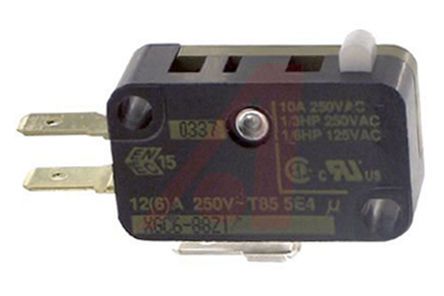 XGC6-88Z1, Johnson Electric SP-CO Plunger Microswitch, 12 A, Микропереключатель