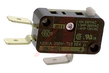 XGK2-88Z1, Johnson Electric SP-CO Plunger Microswitch, 12 A, Микропереключатель