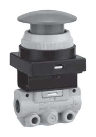 VM130-01-30RA, SMC Push Button (Mushroom) Pneumatic Manual Control Valve VM100 Series, Клапан