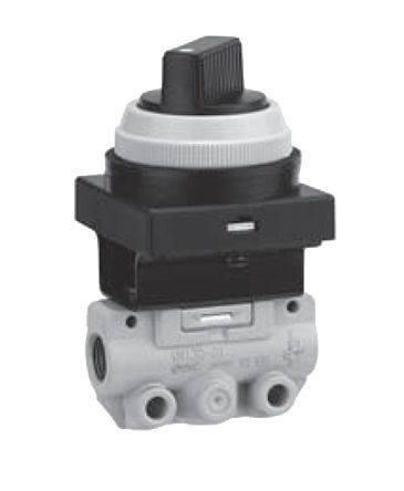 VM130-01-34RA, SMC Twist Selector (2 Position) Pneumatic Manual Control Valve VM100 Series, Клапан
