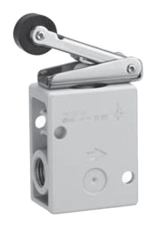 VM230-02-01SA, SMC Roller Lever Pneumatic Manual Control Valve VM200 Series, Клапан