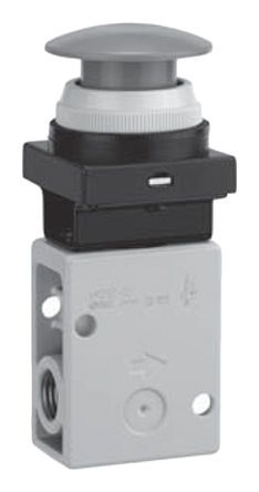 VM230-02-30RA, SMC Push Button (Mushroom) Pneumatic Manual Control Valve VM200 Series, Клапан