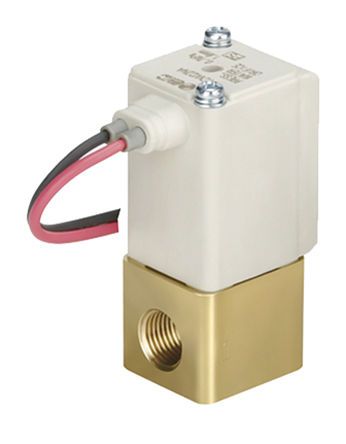 VDW12GA, SMC 2/2 Pneumatic Solenoid Valve Solenoid/Spring Push In 6 mm VDW Series, Клапан