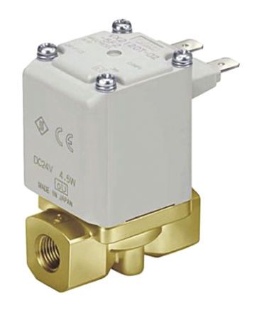 VX212AGAXB, SMC 2/2 Pneumatic Solenoid Valve Solenoid/Spring G 1/8 VX21 Series, Клапан
