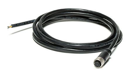 T128391ACC, FLIR M12 to Pigtail Cable for use with FLIR AX8 Thermal Sensor 71201-0101