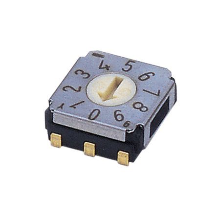 SA-7030A, Copal Electronics 10 Way Surface Mount Rotary Switch, Rotary Coded Actuator, Переключатель