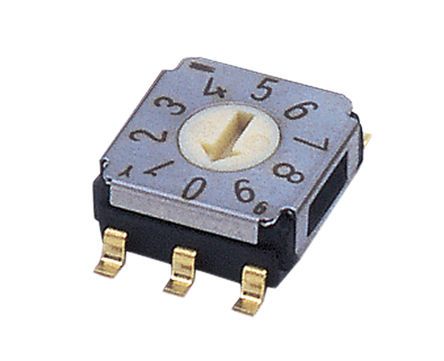 SA-7030B, Copal Electronics 10 Way Surface Mount Rotary Switch, Rotary Coded Actuator, Переключатель