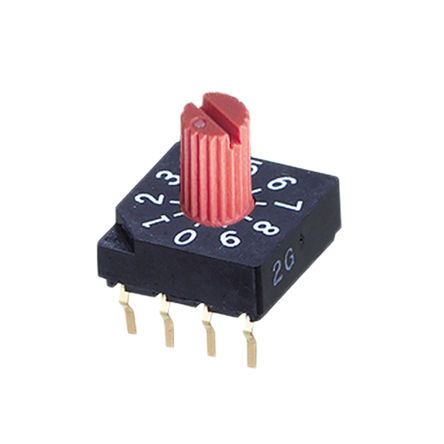 SC-2130, Copal Electronics 10 Way Through Hole Rotary Switch, Knob Actuator, Переключатель