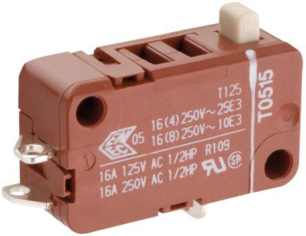 1080.0203, Marquardt SPDT Standard Microswitch, 16 A, Микропереключатель