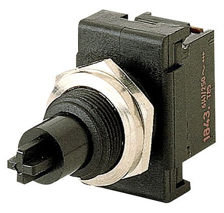 1841.6101, Marquardt Single Pole Single Throw (SPST) Momentary Push Button Switch, IP40, Panel Mount, 250V ac, Кнопочный переключатель