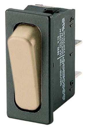 1831.3311, Marquardt Single Pole Single Throw (SPST), On-None-Off Rocker Switch Panel Mount, Клавишный переключатель