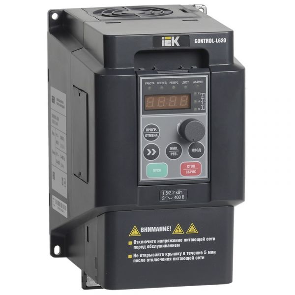 Преобразователь частоты CONTROL-L620 380В, 3Ф 1,5-2,2 kW IEK