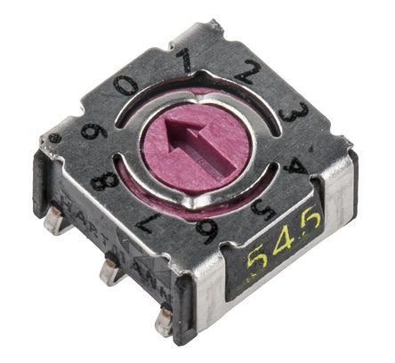 P36SMJ101, Hartmann 10 Way Surface Mount DIP Switch, Screwdriver Actuator, Переключатель