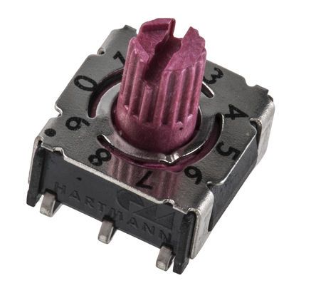 P36SMJ301, Hartmann 10 Way Surface Mount DIP Switch, Spindle Actuator, Переключатель