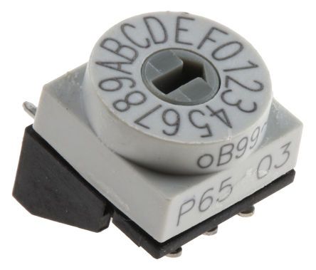 P65THR103L254, Hartmann 16 Way Through Hole DIP Switch, Slot Actuator, Переключатель