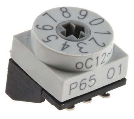 P65THR701L254, Hartmann 10 Way Through Hole DIP Switch, Slot Actuator, Переключатель