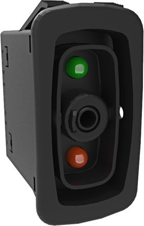 L16B1CXX1-00000-000-XWL1, Carling Technologies Illuminated Single Pole Single Throw (SPST), On-Off-On Rocker Switch Panel Mount, Клавишный переключатель