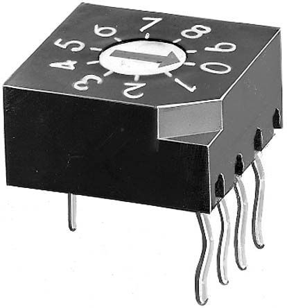 DRS 3116, KNITTER-SWITCH 16 Way Through Hole Rotary Switch, Rotary Coded Actuator, Переключатель