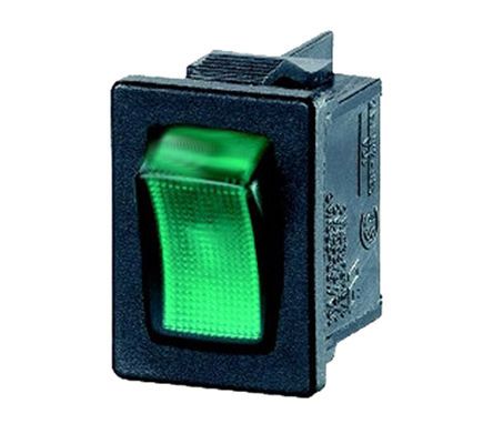 A81831E00000, Molveno Illuminated Double Pole Single Throw (DPST), On-None-Off Rocker Switch Panel Mount, Клавишный переключатель