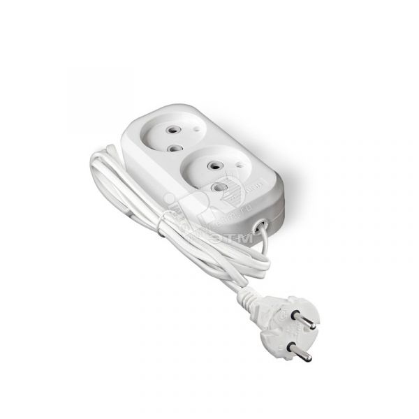 Удлинитель бытовой У6-011 ШВВП 2-0.75 2 гнезда, 2м