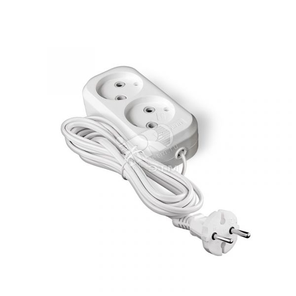 Удлинитель бытовой У6-011 ШВВП 2-0.75 2 гнезда, 3м