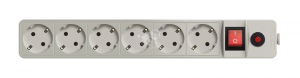 Фильтр сетевой с заземлением ПВС 3-0.75 серый 10м