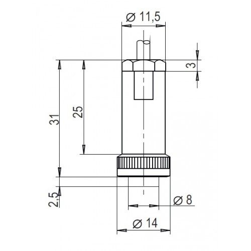 Соединитель к датчикам CS PC4-3-2